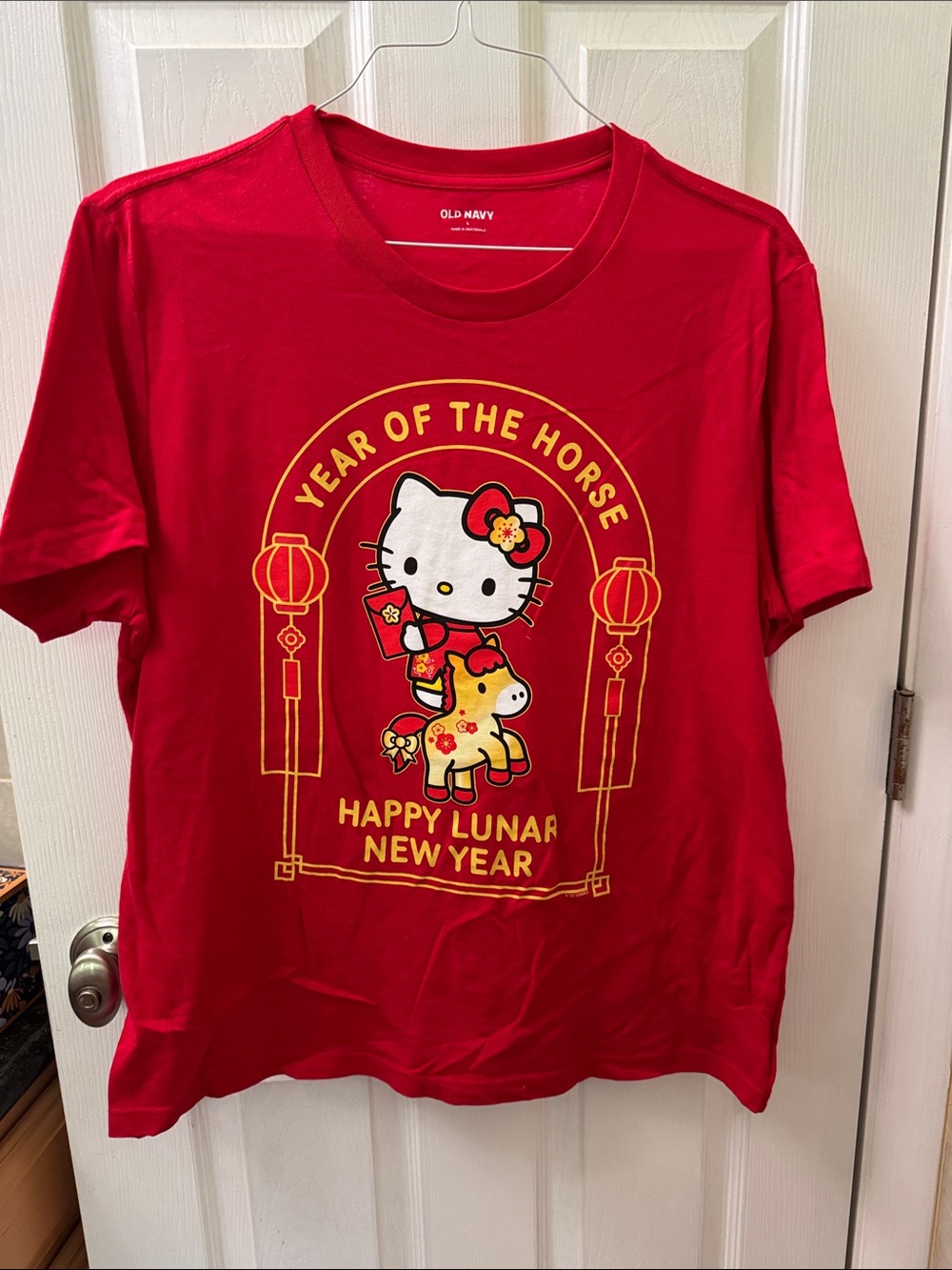 Old Navy Red Hello Kitty 'Year of the Horse' Lunar New Year Tee